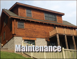  Oak Ridge, North Carolina Log Home Maintenance