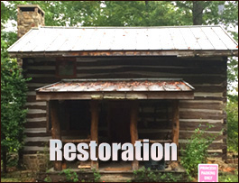 Historic Log Cabin Restoration  Oak Ridge, North Carolina